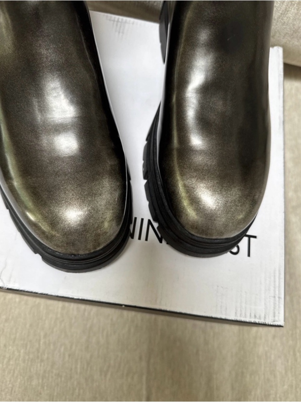 Nine West Chunky Booties New Size 11 - Picture 8 of 9